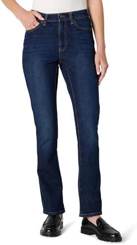 Amazon Essentials Womens Medium Stretch Slim-Fit Mid-Rise Straight Leg Jeans, Size 8