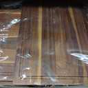 Acacia Wood Cutting Board Set of 3 with Holder, Juice Grooves & Handles