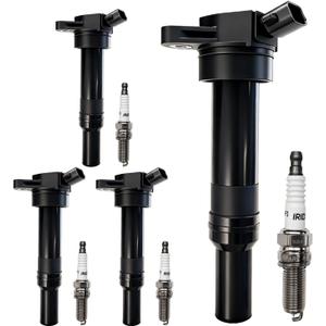 UF651 Ignition Coil Pack & 9723 Iridium Spark Plugs Compatible with Kia Forte 2014-2015,Forte5 2014-2018, For Hyundai Elantra 2011-2020,Tucson 2014-2020,GT 2013-2020#27300-2E000 18846-11070