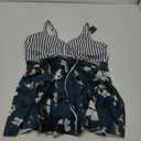 Summer Mae Women's Plus Size One Piece Swim Dress Floral Cutout Swimsuits V-Neck Bathing Suit with Skirt (Magnolia Garden)