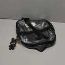 MUSEVOS Clear Backpack for Stadium Events Approved 12612, Thick TPU Mini Clear Bag with Front Pocket for Concert Sport Events Work Travel, Black Transparent