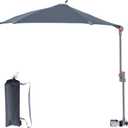 KingCamp UPF 50+ Beach Chair Umbrella with Clamp Adjustable No-Block View | Portable Lightweight Sun Shade for Sand Lawn,Sturdy Personal Sun Shelter with Carry Bag for Outdoor Camping,Sports Events