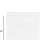 6" x 6" Heavy-Duty Zip Bags - 100 Count - Clear Plastic Reclosable Zipper Baggies, 4 Mil Thick Freezer Storage Poly Bags with Resealable Zip Top Lock for Packaging Food, Tools & Sharp Objects.