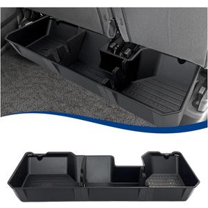 Rear Underseat Storage Compatible with 2019-2025 RAM 1500 Pickup ABS Under Seat Organizer Bin (ABS - Black, 2019+ RAM 1500)