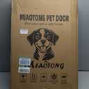 3-Flap Never Rust Extra Large Dog Door for Doors with Sliding Lock Panel, Steel Frame and Telescoping Tunnel Pet Door, Extreme Weather Durable Doggy Door Pets Up to 220 Lb