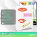 Printable Vinyl Sticker Paper - 50 Sheets 8.5x11 Sticker Paper for Inkjet Printer, Quick-Drying, Waterproof, Vivid Colors & Tear-Resistant, Easy to Cut, Cricut Compatible, DIY Sticker & Labels