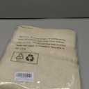 YoungsTex Linen Cafe Curtains 36 Inch Length, Small Semi Sheer Drapes Light Filtering with Rod Pocket Back Tab for Bathroom Kitchen Window, 2 Panels, Beige, 34 X 36 Inch