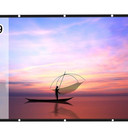 150 Inch Portable Projector Screen, 16:9 Video Projection Screen Foldable Wall Mounted, for Home Theater Office Movies(120in)