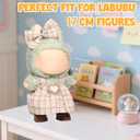4 x AICase for 17cm Doll Clothes/Outfit,2 Piece Set Premium Luxury Chic Dress Clothing,Girls Stylish Adorable Dolls Clothes Accessories (No Doll)_01
