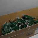 5-ft Pencil Flocked Artificial Christmas Tree