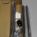 Anovo Flag Pole Kit- Upgraded Holder, Stainless Steel 5 FT Flag Poles with1 Inch Metal 360 Rotating Flag Pole Rings Two-Position Flag Pole Bracket Mounting for Outside House Porch (5 FT-Black)