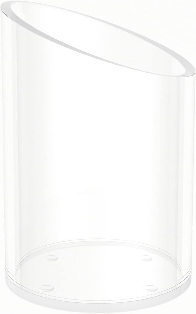 Pen Holder for Desk Organizer, Acrylic Makeup Brush Organizer Sanitizer Holder Pen and Pencil Holder for Office, Home, School, Clear