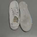 Women's Slip On Canvas Sneaker Low Top Casual Walking Shoes Classic Comfort Flat Fashion Sneakers (7, White)