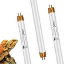 UVB Light for Reptiles Bearded Dragon, 3 Pack T5 UVB Reptile Light UVB Bulb 10.0 24W UVA UVB Reptile Light Bulb Terrarium Light Lamp Tube for Turtle Chameleon Leopard Gecko Snake Tank, 22 Inch