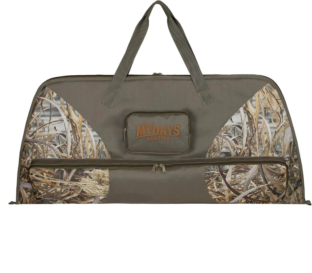 MYDAYS Compound Bow Case,FEIGEER Camo Soft Bow Case with Thick Protective Foam Padding for Archery Accessories,41