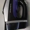 Hamilton Beach Steam Iron for Clothes & Garment Steamer with Smooth Press Stainless Steel Soleplate, 1200 Watts, 8 Retractable Cord, Black (14214)