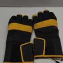 Heated Work Gloves for Men & Women, 7.4V Rechargeable Battery Gloves, Windproof Touchscreen Hand Warmers with Impact-Resistant Knuckle & Palm for Winter, Freezer Work & Construction (Large, Black-yellow)