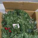 6 Ft by 10 Inch Pre-lit Artificial Christmas Garland with 30 Warm Lights Timer Battery Operated 150 Snowy Bristle Pine Branches 56 Red Berries 8 Pinecones Xmas Decor for Home Indoor Mantle Fireplace