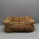 Bone Dry Pet Storage Collection, Bone Shape Hyacinth Toy Basket, Natural, Large