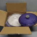 Enameled Cast Iron Dutch Oven Pot with Lid, for Sourdough Bread Baking, Round Dutch Ovens, 4.5 Quart, Purple