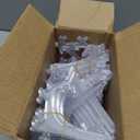 65 Pieces Clear Plastic Photo Display Stand Plate Stands for Display Picture Frame Easel Holder 5in Foldable Plate Picture Holders Desk Name Plates Holder for Weddings, Parties, Home Decoration
