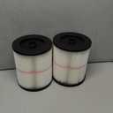 2 Pack Red Stripe Cartridge Filter Compatible with Craftsman 17816 9-17816 Wet Dry Vac fit 5 Gallon and Larger Vacuum Cleaner