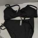 Blooming Jelly Womens Sexy 2 Piece Bikini Sets Cheeky High Cut Bathing Suit Color Block Textured U-Wire Swimsuits 2026 L