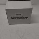 Voncabay Money Safe Box for Home with Sensor Light & Fireproof Money Bag - 0.23 Cubic Feet Security Safe Box with Digital Keypad, Keys & Pass Code Lock Black