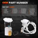 Electric Fuel Pump Module with Sending Unit Compatible with 2005-2015 Chrysler 300,Dodge Challenger Charger Magnum Left Driver Side & Right Passenger Replaces# 5136023 5136022 E7192M E7264A