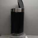 Brabantia 10.6 Gal Kitchen Touch Trash Can New (Matt Black/Matt Steel) Removable Lid, Soft-Touch Open, Garbage Can + Bags