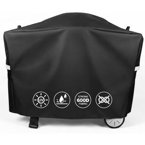 QuliMetal 7112 Grill Cover for Weber Q2000, Q2200, Q2400, Q2000N+, Q2800N+, Q300, Q320, Q3000, Q3200 Gas Grills, Heavy Duty BBQ Gas Grill Cover, 600D
