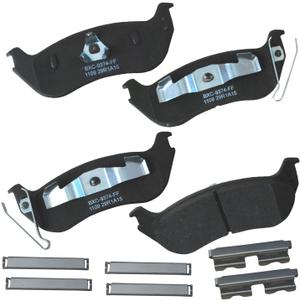 Bendix Premium SBC1109 Ceramic Rear Brake Pads for Ford Explorer 2010-2006, Explorer Sport Trac 2010-2007, Jeep Wrangler 2006-2004, Mercury Mountaineer 2010-2006
