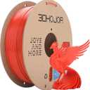 PLA Filament 1.75mm,3D Printer Filament,1kg Cardboard Spool (2.2lbs), Dimensional Accuracy +/- 0.03 mm,Odor Free, Clog Free, No Brittle Filaments,Fit Most FDM 3D Printer,Red