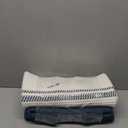 SIXDOVE Laundry Hamper, Large Woven Rope Tall Laundry Basket with Handles, 22" X 17" X 13", Decorative Storage Basket for Clothes and Blankets in Living room, Bedroom, Dark Blue& White