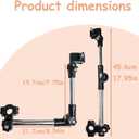 Universal Umbrella Mount Holder,180° Adjustable Umbrella Holder for Stroller,Hole Diameters 0.8-1.3cm,Umbrella Clamp Umbrella Stretch Mount Stand Holder for Stroller,Wheelchair,Walker,Rollator