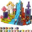 FXLYNAF Magnetic Blocks, 84-Piece 0.8in Build Prince&Princess Magnet Game Set, Stacking Building Blocks Cubes Magnets for Kids, STEM Sensory Creative Toys Games for Toddler Boys & Girls