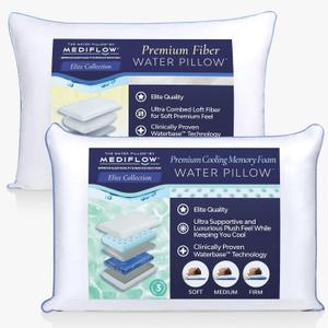 Elite Fiber & Cooling Foam Water Pillow Pack