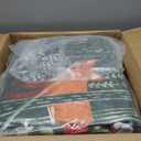 Estmy Green Black Botanical 8x10 Area Rug Washable, Vintage Floral Cottagecore Woodland Indoor Living Room Rug, Cute Abstract Tropical Jungle Forest Area Rug Large Carpet for Dining Room Bedroom Dorm