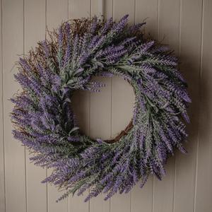 HD 24 in Wheat Spiral Vine Wreath