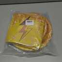 96Pcs Lightning Birthday Decorations Plates Set 24 Guests Paper Plates Napkins Forks Party Supplies (Yellow)