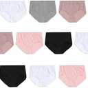 Hanes Women's Lightweight Mesh Briefs 10-Pack, Brief Underwear for Women, Cool Mesh Panties Size 10/3XL