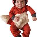 Noubeau
Newborn Baby Girl Boy Halloween Cosplay Cartoon Clothes Fox Coat Fur Bodysuit Jumpsuit Hooded Playsuit Romper Overall Outfit (Orange, Tag Size 90, US 6-12 Months)