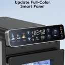 ecozy Small Ice Maker with Full-Color Panel & Timer Function, 26 lbs/Day