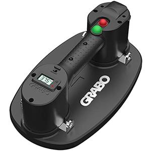 GRABO PRO-Lifter-20 Electric Vacuum Suction Cup (2021) For Tiles, Stone, Wood, Glass, Concrete Pavers, Drywall. Lifts up to 375lbs with Auto Shut-OFF Switch. Incl: 1 Battery, 1 Seal, Charger, Carry Bag GRABO PRO-Lifter-20 Electric Vacuum Suction Cup (2021) For Tiles, Stone, Wood, Glass, Concrete Pavers, Drywall. Lifts up to 375lbs with Auto Shut-OFF Switch. Incl: 1 Battery, 1 Seal, Charger, Carry Bag