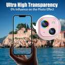 AGVEE 3+3 6 Pack for iPhone 15 6.1" / 15 Plus 6.7" Camera Lens Cover Protector, Metal Ring 9H Tempered HD Glass Camera Cover Protector Film, Silver