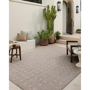 Loloi Amber Lewis Topanga Collection TOP-01 Natural/Bone 3'-11" x 5'-11" Indoor/Outdoor Accent Rug