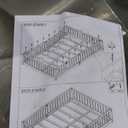 Queen Size Floor Bed with Door and Fence for Kids, Montessori Floor Bed with Slats and Safety Guardrails,Solid Wood Floor Bed Frame Queen Size for Girls Boys(Queen,White)