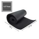 Artilife Closed Cell Foam Roll, Easy to Cut into Foam Sheets & Foam Pads for Sound Insulation, Cushion & DIY Projects (1/2" T x 17" W x 80" L)