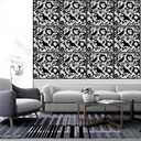 12 PCS Partitions Panel Screen Hanging Room Divider Made of Environmentally PVC for Decorating Bedroom Dining Study and Sitting-Room, Hotel Bar and Restaurant (12 Psc Black Bird)