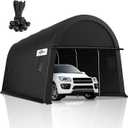 COBIZI Carports 10x20 Heavy Duty Car Canopy Garage with Removable Doors & Vents, Galvanized Frame Portable Carport Canopy Outdoor Storage Shelter with All-Season Tarp for Car Boat Truck Upgrade 2.0